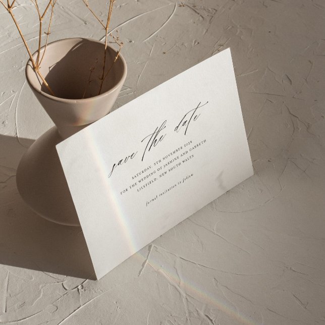 Cartão de Compromisso de Casamento Minimalista (Criador carregado)