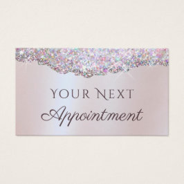 Cartão de compromisso de folha de alumínio rosa ir