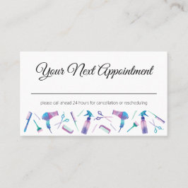 Cartão de Compromisso de Lista de Estilos de Aquar