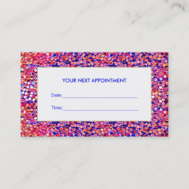 Cartão de Compromisso do Salão Confetti Colorido D