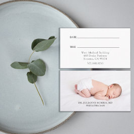 Cartão de Compromisso Fotográfico Pediátrico