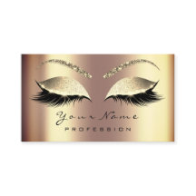 Cartão de Compromisso Marble Sepia Lashes Dourado