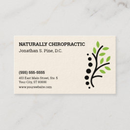 Cartão de Compromisso Quiroprático do Logotipo do