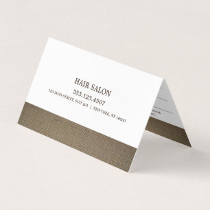 Cartão de Compromisso Rustic Country Burlap