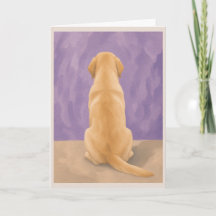 Cartão de Condescendência para Cão da Raça Labrado