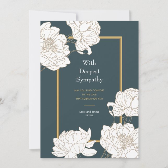 Cartão de Condolência (Frente)