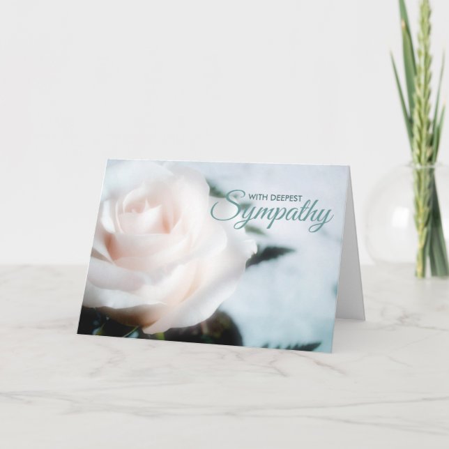 Cartão de Condolência de Simpatia Mais Profunda (Frente)