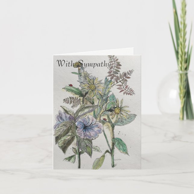 Cartão de condolências (Frente)