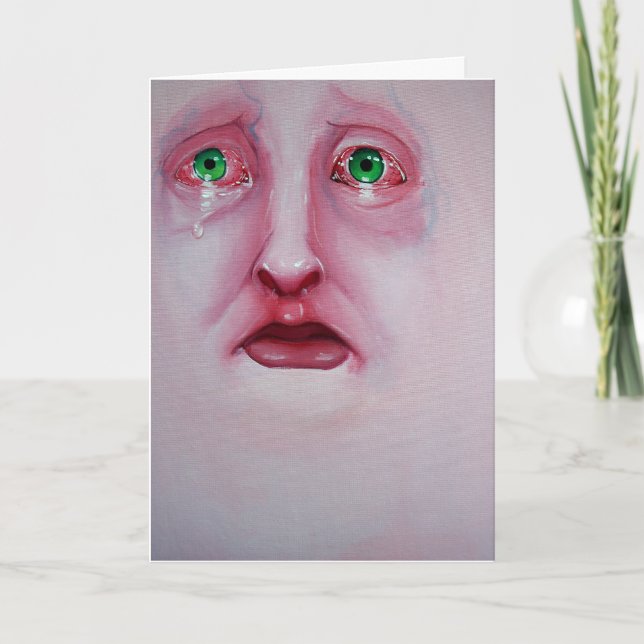 Cartão de condolências aka que aflige-se o cartão (Frente)