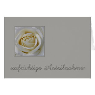 Cartão de condolências alemão, Herzliches Beileid