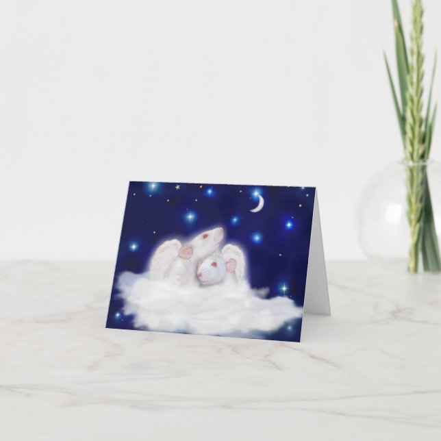 Cartão de condolências angélico de Ratties (Frente)