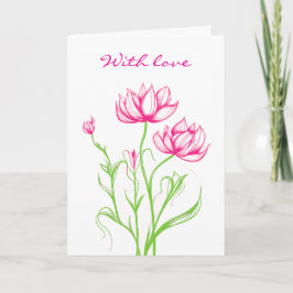 Cartão de condolências Com Amor