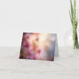 Cartão de condolências com oração e design floral