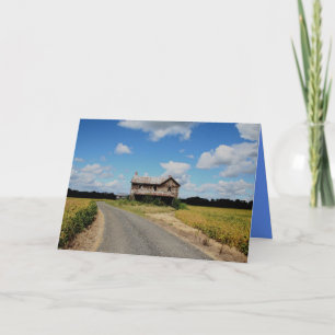 Cartão de condolências com Verso