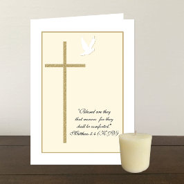 Cartão de condolências Cristão Religioso — Cruzame