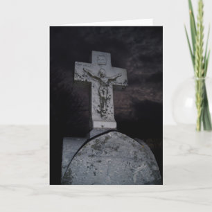 Cartão de Condolências “Crucifixo Assombrado”