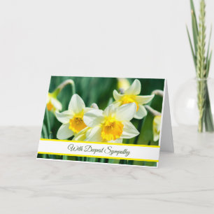 Cartão de condolências Daffodils