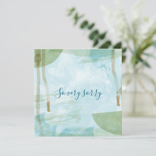 Cartão de condolências de aquarela minimalista ver