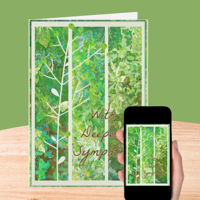Cartão de condolências de Arte Serene Nature (Criador carregado)