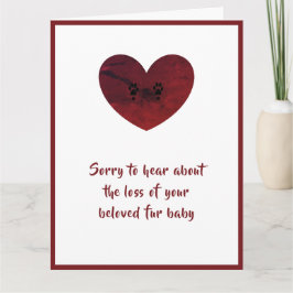 Cartão de condolências de Cachorro Grande por dalD