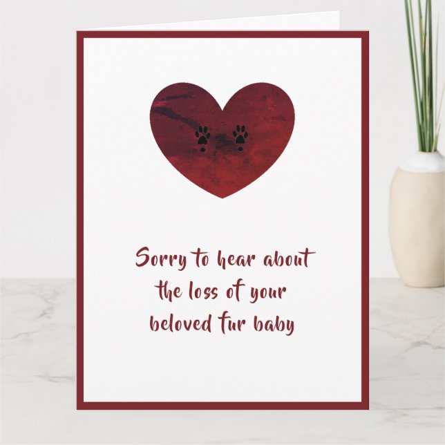 Cartão de condolências de Cachorro Grande por dalD (Frente)