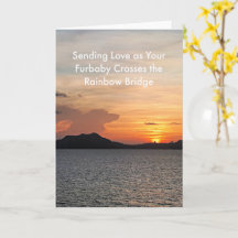 Cartão de condolências de cães - Nuvem no céu