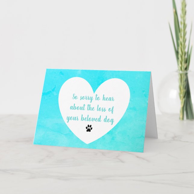 Cartão de condolências de cães por dalDesignNZ (Frente)