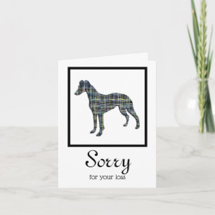 Cartão de condolências de carne de suíno branco/gr