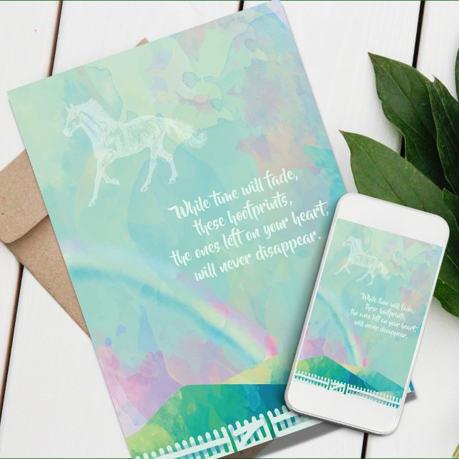 Cartão de condolências de Cavalo, Cartão de Condol (Horse Sympathy Cards)