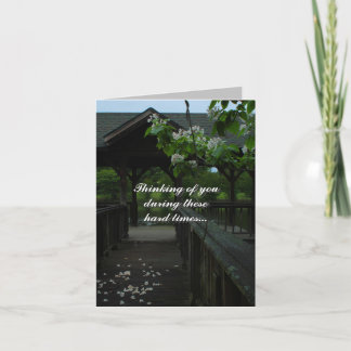 Cartão de condolências de Fotografia Dock