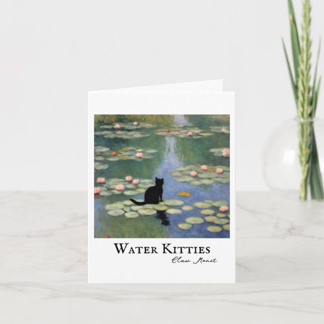 Cartão de condolências de Gato de Monet (Frente)