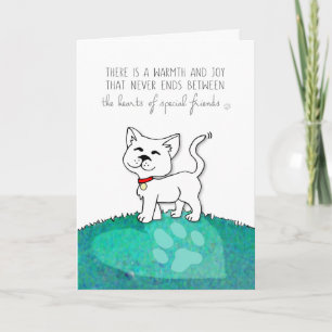 Cartão de condolências de Gato - Os Corações de Am