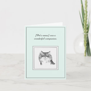 Cartão de condolências de Gato Siberiano