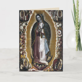 Cartão de condolências de Nossa Senhora de Guadalu