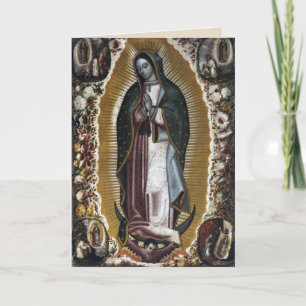 Cartão de condolências de Nossa Senhora de Guadalu