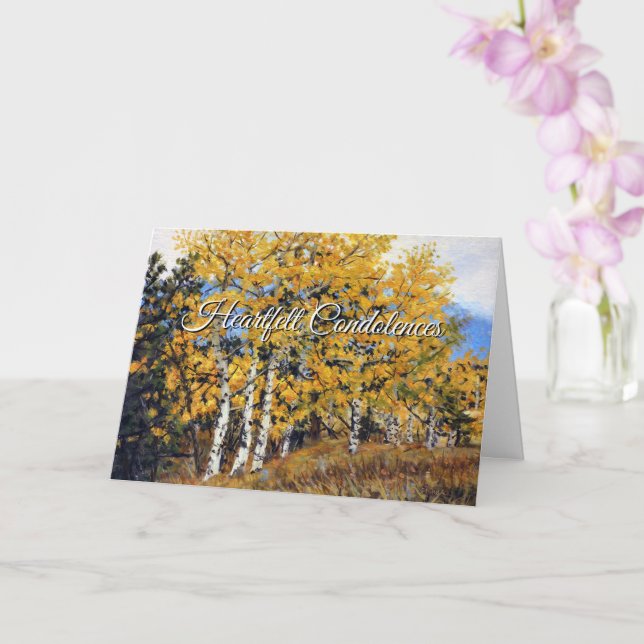 Cartão de condolências de sentidas condolências (Orquídea)