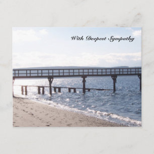 Cartão de condolências de Sun e de verso da bíblia