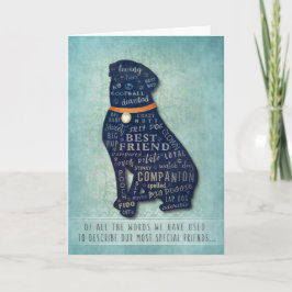 Cartão de condolências do cão de Rottweiler - de