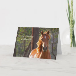 Cartão de condolências do cavalo