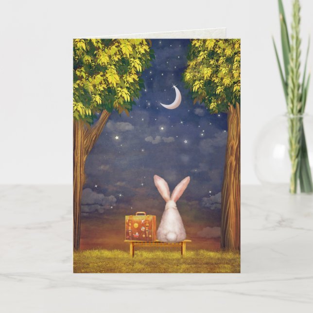 Cartão de condolências do coelho (Frente)