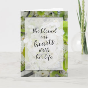 Cartão de condolências do Crab Apple Blossoms