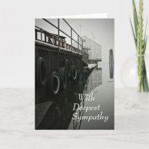Cartão de condolências Dock e Boathouse