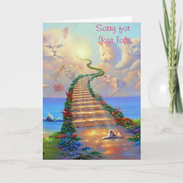 Cartão de condolências dos gatos (Frente)