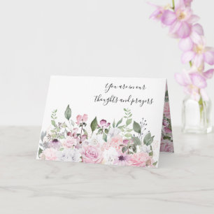 Cartão de condolências Floral