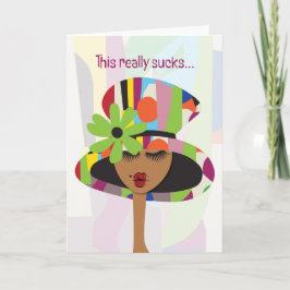 Cartão de condolências - Isto é mesmo uma porcaria