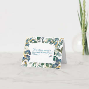 Cartão de condolências JW -Floral -Escritura 1 Pet