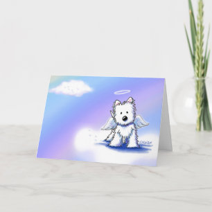 Cartão de condolências KiniArt Angel Westie