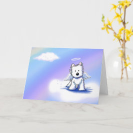 Cartão de condolências KiniArt Angel Westie