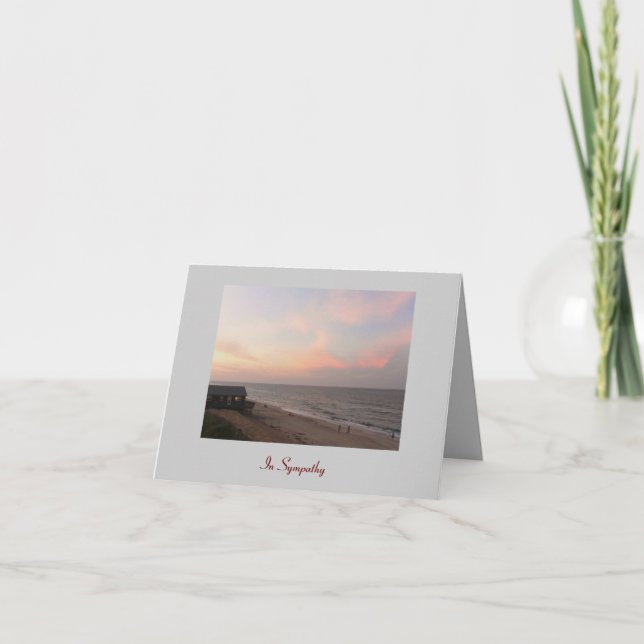 Cartão de condolências - "na simpatia" de mim (Frente)
