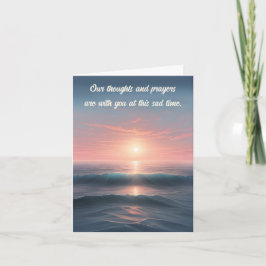 Cartão de Condolências Oceano Sereno